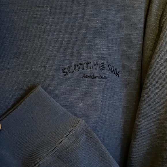 Scotch & Soda Deep Blue Crew Neck Top - Picture 4 of 6